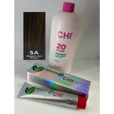 Крем-краска для волос CHI Ionic Permanent Shine Hair Color 5A 85 г