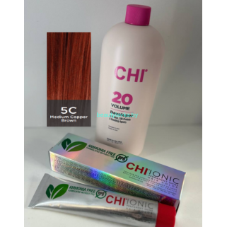Крем-краска для волос CHI Ionic Permanent Shine Hair Color 5C 85 г