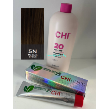 Крем-краска для волос CHI Ionic Permanent Shine Hair Color 5N 85 г