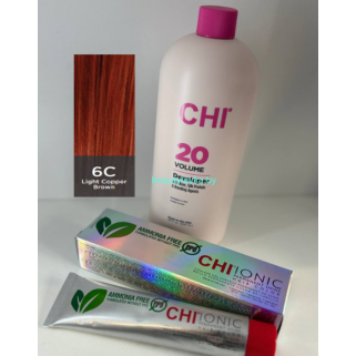 Крем-краска для волос CHI Ionic Permanent Shine Hair Color 6C 85 г