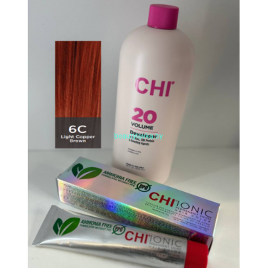 Крем-краска для волос CHI Ionic Permanent Shine Hair Color 6C 85 г
