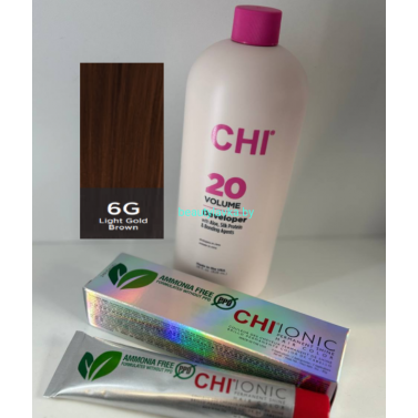Крем-краска для волос CHI Ionic Permanent Shine Hair Color 6G 85 г