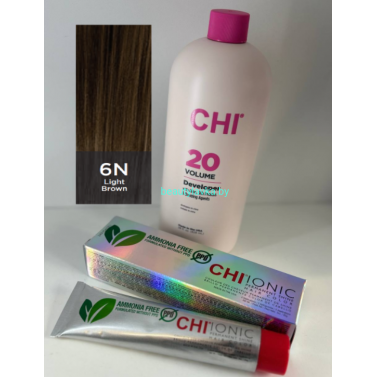Крем-краска для волос CHI Ionic Permanent Shine Hair Color 6N 85 г