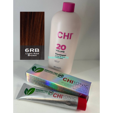 Крем-краска для волос CHI Ionic Permanent Shine Hair Color 6RB 85 г