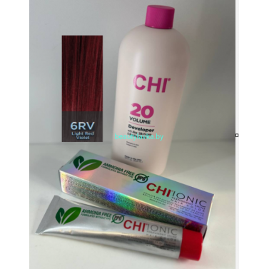 Крем-краска для волос CHI Ionic Permanent Shine Hair Color 6RV 85 г