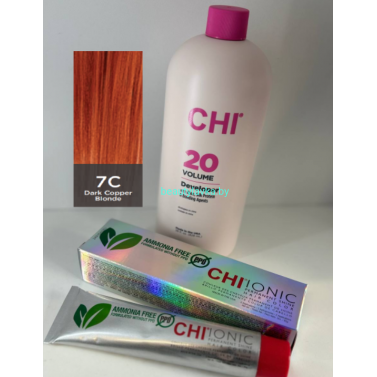 Крем-краска для волос CHI Ionic Permanent Shine Hair Color 7C 85 г