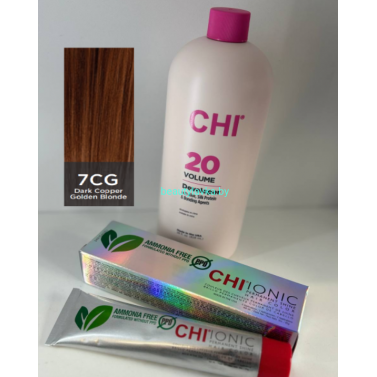 Крем-краска для волос CHI Ionic Permanent Shine Hair Color 7CG 85 г