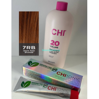 Крем-краска для волос CHI Ionic Permanent Shine Hair Color 7RB 85 г