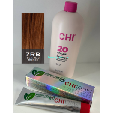 Крем-краска для волос CHI Ionic Permanent Shine Hair Color 7RB 85 г