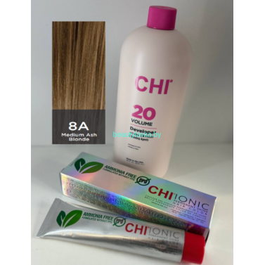 Крем-краска для волос CHI Ionic Permanent Shine Hair Color 8A 85 г