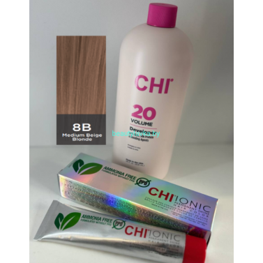 Крем-краска для волос CHI Ionic Permanent Shine Hair Color 8B 85 г