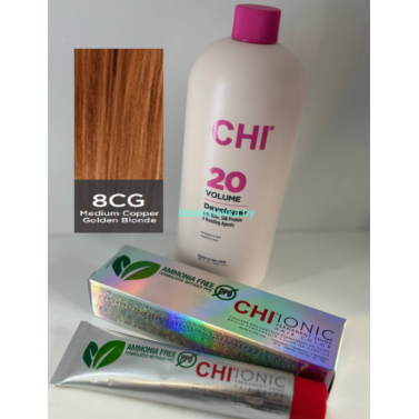 Крем-краска для волос CHI Ionic Permanent Shine Hair Color 8CG 85 г