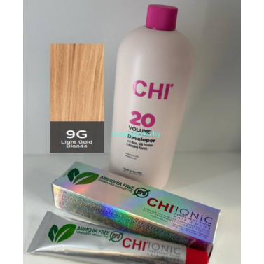 Крем-краска для волос CHI Ionic Permanent Shine Hair Color 9G 85 г