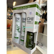CHI Power Plus Hair LossKit - Набор против выпадения волос: Шампунь 355мл + Кондиционер 355мл + витаминный спрей 104мл