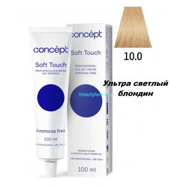 Краска Concept Soft Touch 10.0 ультра светлый блондин 100 мл
