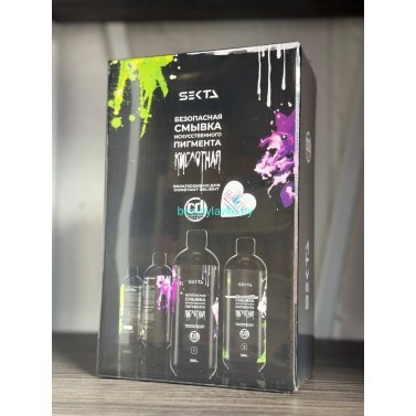 Безопасная Кислотная смывка искусственного пигмента Constant Delight и Hair Sekta 2х500 мл