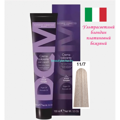 Краска DCM 11.7 ультрасветлый платиновый блондин 100 мл