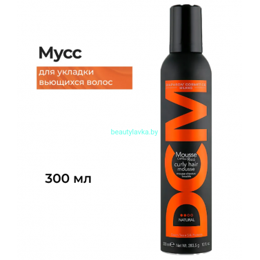 Мусс для вьющихся волос DCM натуральной фиксации 300 мл
