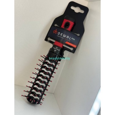 Щетка туннельная двусторонняя продувная Dewal DW9532B-RED 7 рядов красная