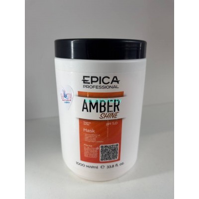 Маска для восстановления и питания волос «AMBER SHINE Organic» 1000 мл. EPICA Professional