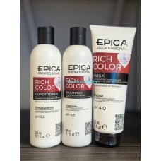 Набор для окрашенных Epica Professional Rich Color ш 300 мл+ к 300 мл + м 250 мл