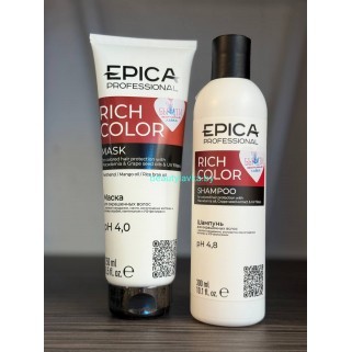 Набор для окрашенных Epica Professional Rich Color шампунь 300 мл + маска 250 мл