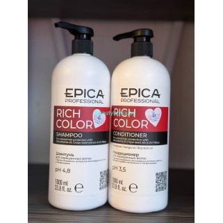 Набор для окрашенных Epica Professional Rich Color Шампунь и кондиционер по 1000 мл