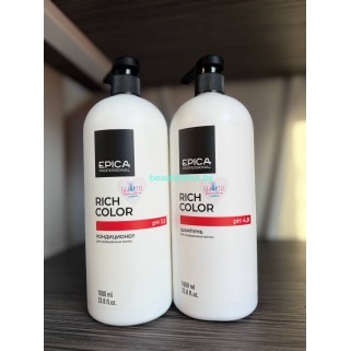 Набор для окрашенных Epica Professional Rich Color Шампунь и кондиционер по 1000 мл