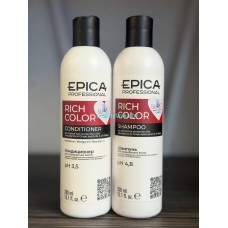 Набор Шампунь и кондиционер для окрашенных Epica Professional Rich Color по 300 мл