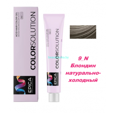 Оксидативная кислая гель-краска Epica Colorsolution 7N русый натуральный 100 мл