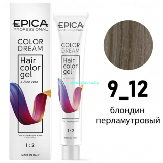 Гель-краска Epica Colordream 9.12 блондин перламутровый 100 мл