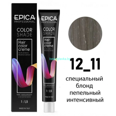 Краска Epica Colorshade 12.11 специальный блонд пепельный интенсивный 100 мл