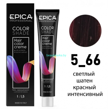 Краска Epica Colorshade 5.66 светлый шатен красный интенсивный 100 мл