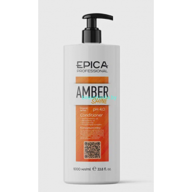 Кондиционер Epika Amber Shine Organic для восстановления и питания волос 1000 мл