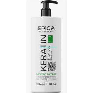 Шампунь Epika Keratin Pro для реконструкции и глубокого восстановления волос 1000 мл