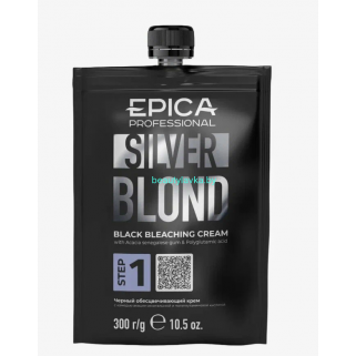 Черный обесцвечивающий крем Epika Silver Blond 300 г