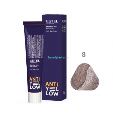 Краска-гель для волос ESTEL ANTI-YELLOW AY/8 пепельно-фиолетовый нюанс 60 мл