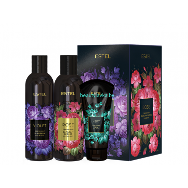 Цветочная трилогия ESTEL VIOLET ROSE VERT