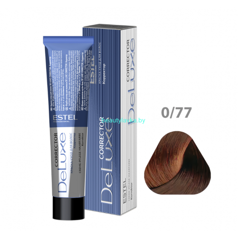 Краска-уход ESTEL De Luxe 0/77 коричневый (Correct)