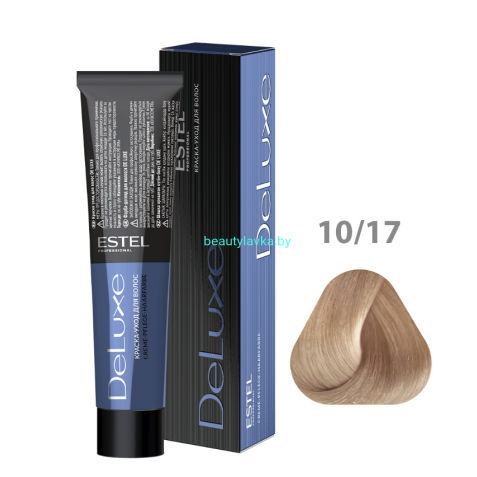 Краска-уход ESTEL De Luxe 10/17 светлый блондин пепельно-коричневый 60 мл