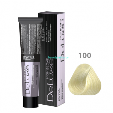 Краска-уход ESTEL De Luxe 100 натуральный блондин ультра (High blond) 60 мл