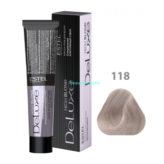 Краска-уход ESTEL De Luxe 118 пепельно-жемчужный блондин ультра (High blond) 60 мл