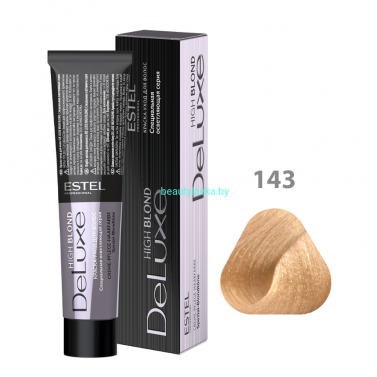 Краска-уход ESTEL De Luxe 143 медно-золотистый блондин ультра (High blond) 60 мл