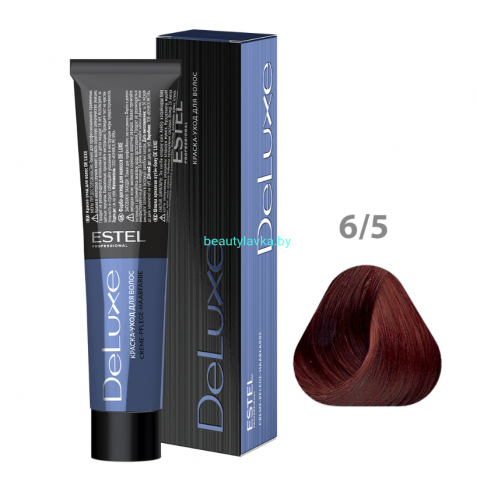 Краска-уход ESTEL De Luxe 6/5 темно-русый красный 60 мл