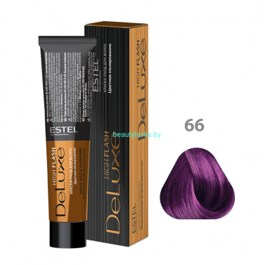Краска-уход ESTEL De Luxe 66 фиолетовый интенсивный (High Flash) 60 мл