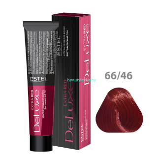 Краска-уход ESTEL De Luxe 66/46 темно-русый медно-фиолетовый (Extra Red)