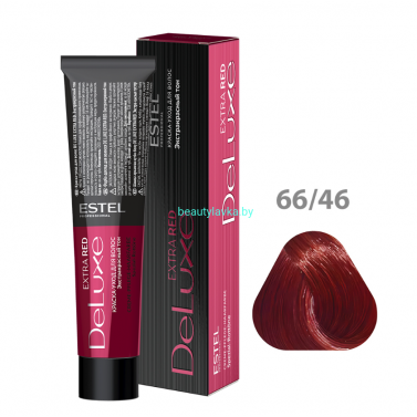 Краска-уход ESTEL De Luxe 66/46 темно-русый медно-фиолетовый (Extra Red)