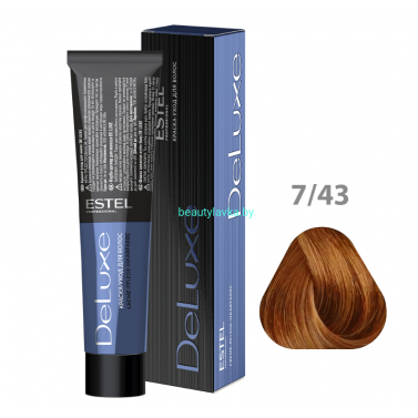 Краска-уход ESTEL De Luxe 7/43 русый медно-золотистый 60 мл