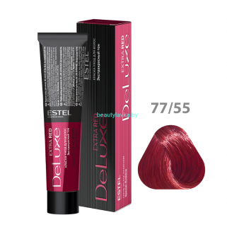 Краска-уход ESTEL De Luxe 77/55 русый красный интенсивный (Extra Red)