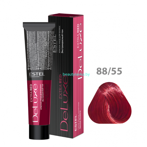 Краска-уход ESTEL De Luxe 88/55 светло-русый красный интенсивный (Extra Red)